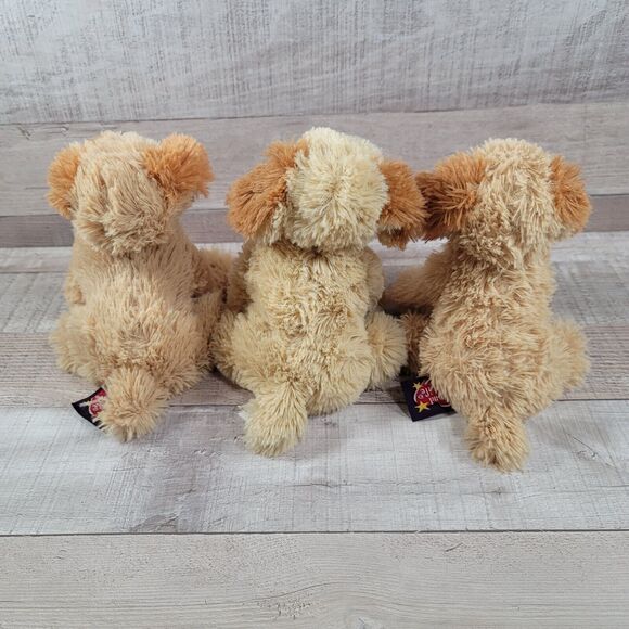 Spaniel Golden Dog Plush Doodle Triplets Puppy Friend for Life Stuffed Animal6 - Picture 3 of 9